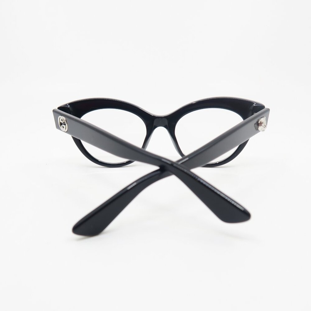 Gucci GG0030O 00 49mm. Black, Cat Eye, New Women's Eyeglasses. - Picture 8 of 9